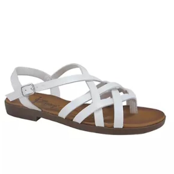 jellypop white sandals